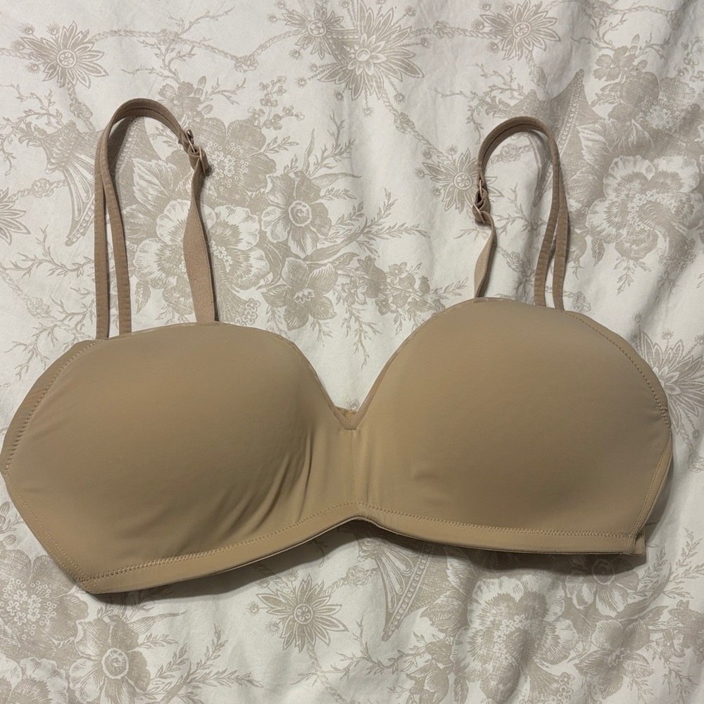 Aerie Nude Real Happy Wireless Push-up Bra
